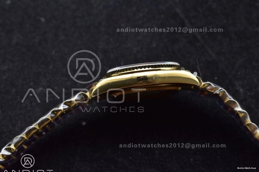 Square President on 36 DayDate Silver Steel Edition Comfortable Weight) (Gain 702 Best Dial YG with Bracelet vr3255 Diamond 904L V5 QF 1027